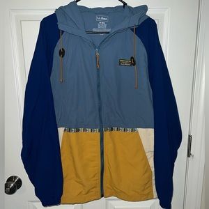 L.L. Bean Mens Anorak Full Zip Jacket